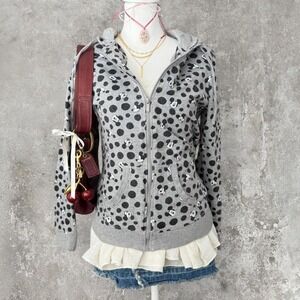 vintage y2k fitted Disney Mickey Mouse zip up hoodie